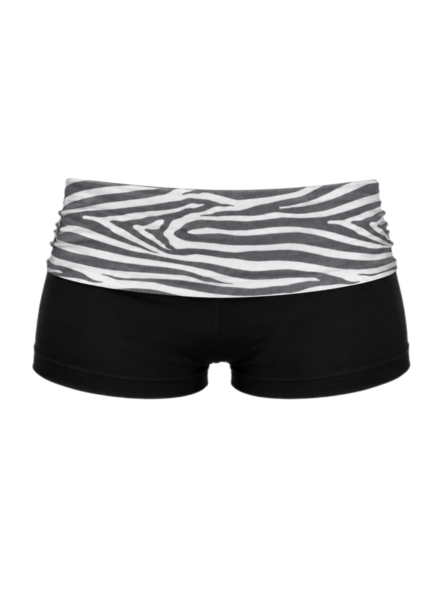 ZEBRA FOLD-OVER SHORTS