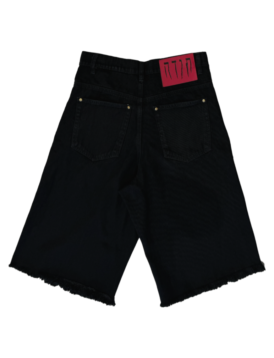 TODA BLACKED OUT BAGGY JORTS