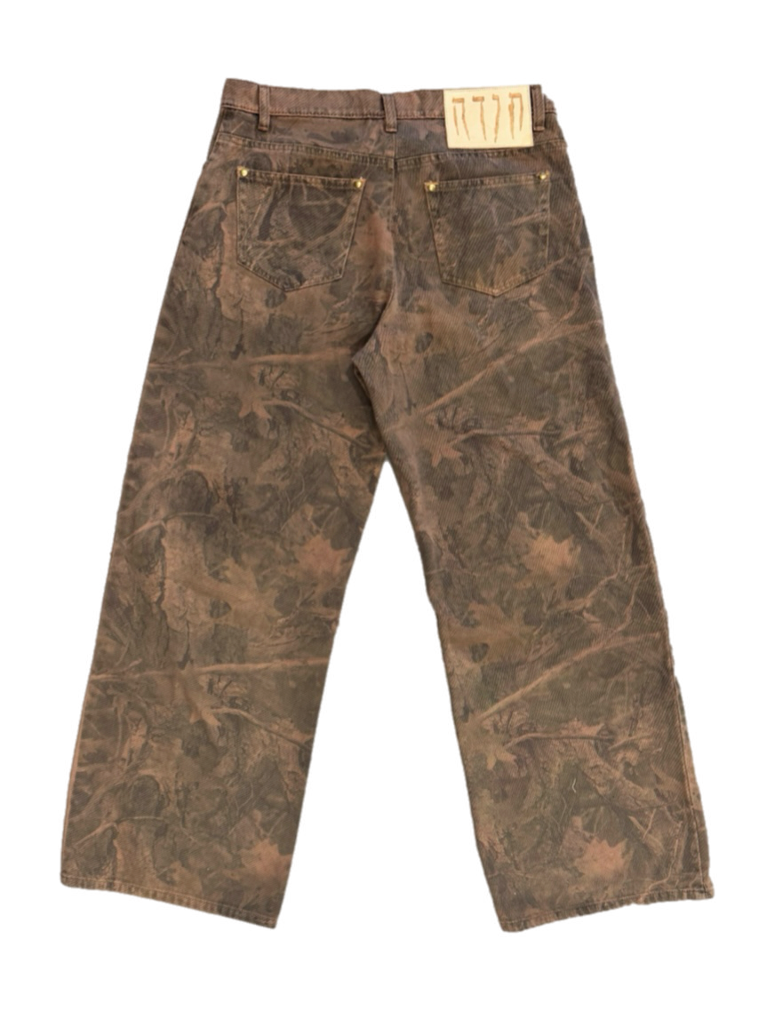 TODA TREE CAMO BAGGY JEANS