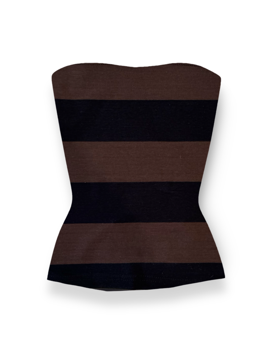 TODA STRIPED STRAPLESS