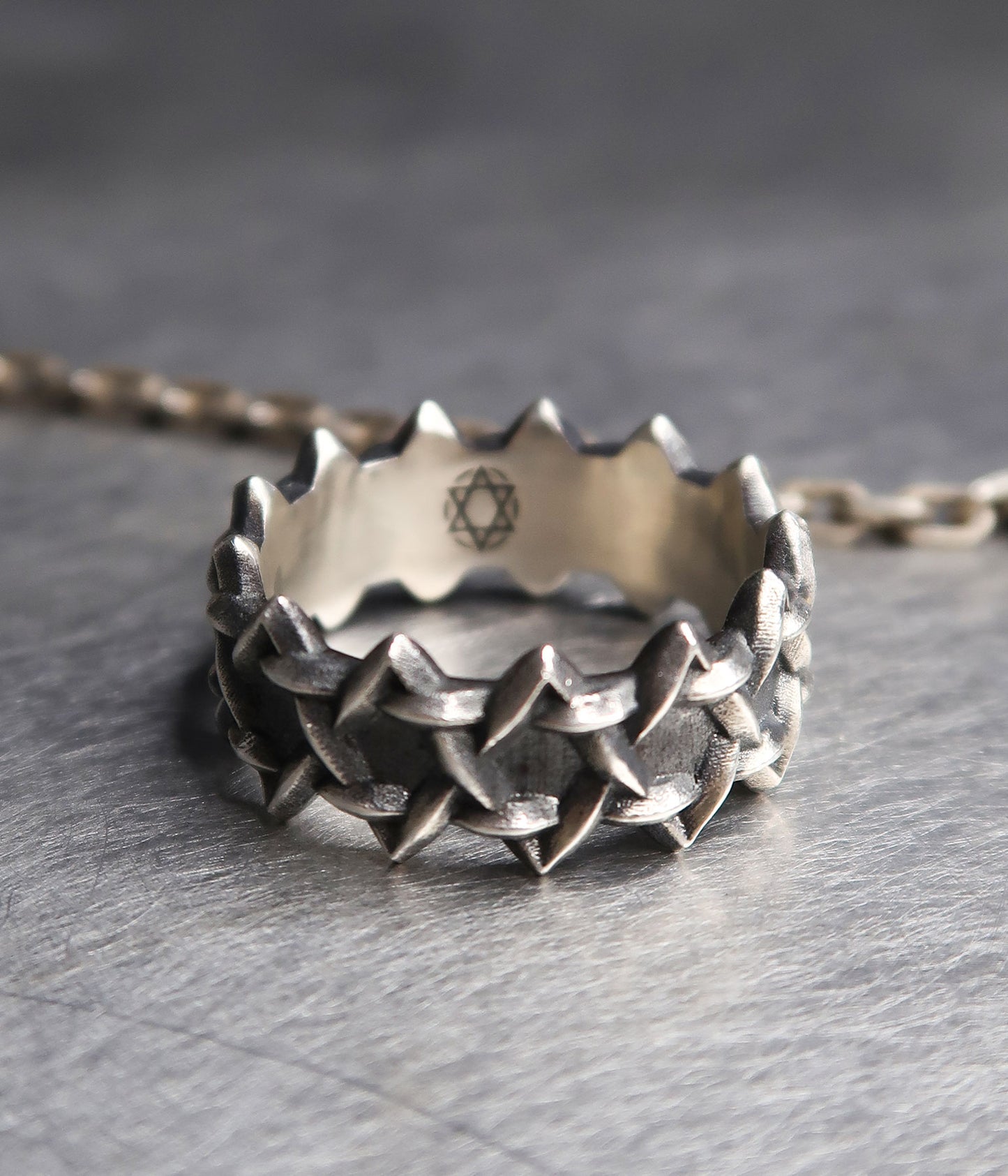 STERLING SILVER TODA DAVID STAR RING