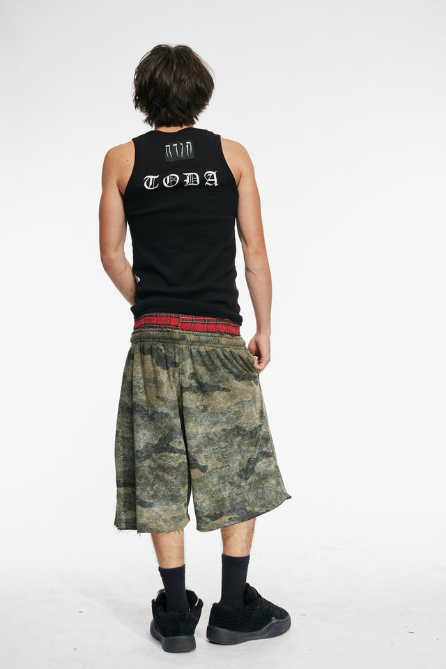CAMO BOXER SWEATPANTS SHORTS