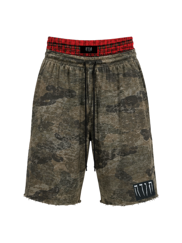 CAMO BOXER SWEATPANTS SHORTS