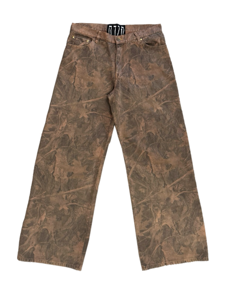 TODA TREE CAMO BAGGY JEANS