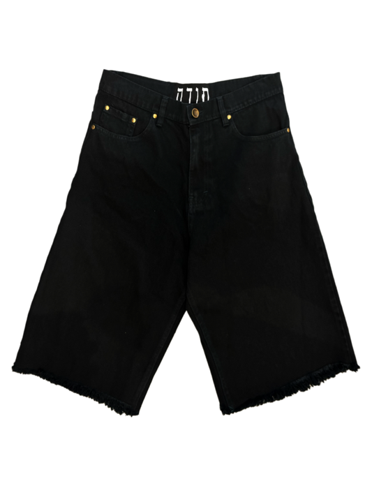 TODA BLACKED OUT BAGGY JORTS