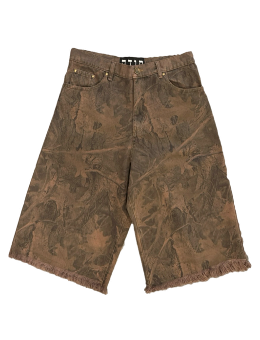 TODA TREE CAMO BAGGY JORTS