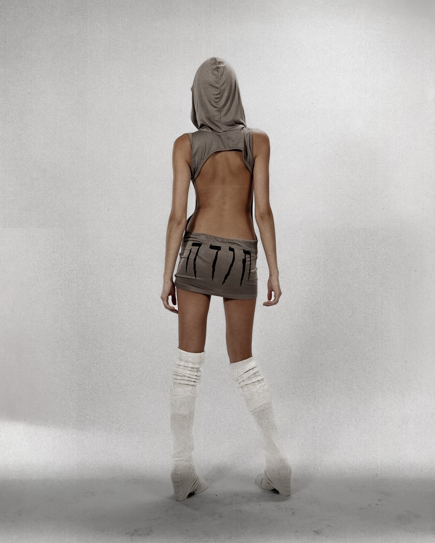 SKIN HOOD DRESS