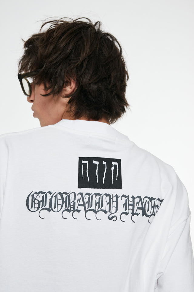 TODA WHITE OVERSIZED LOGO T-SHIRT