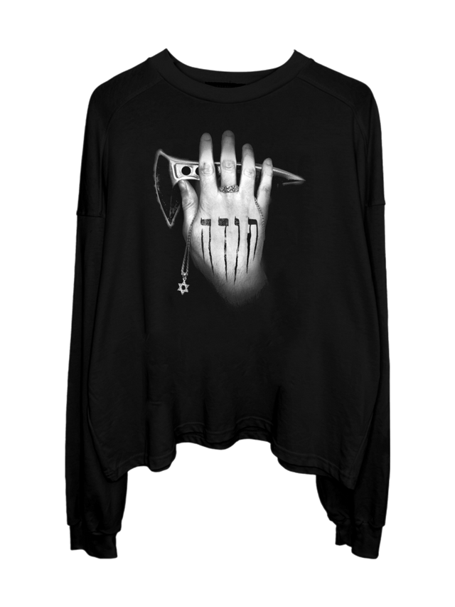 MY HEROES WHERE HATED TOO CROPPED-LONGSLEEVE
