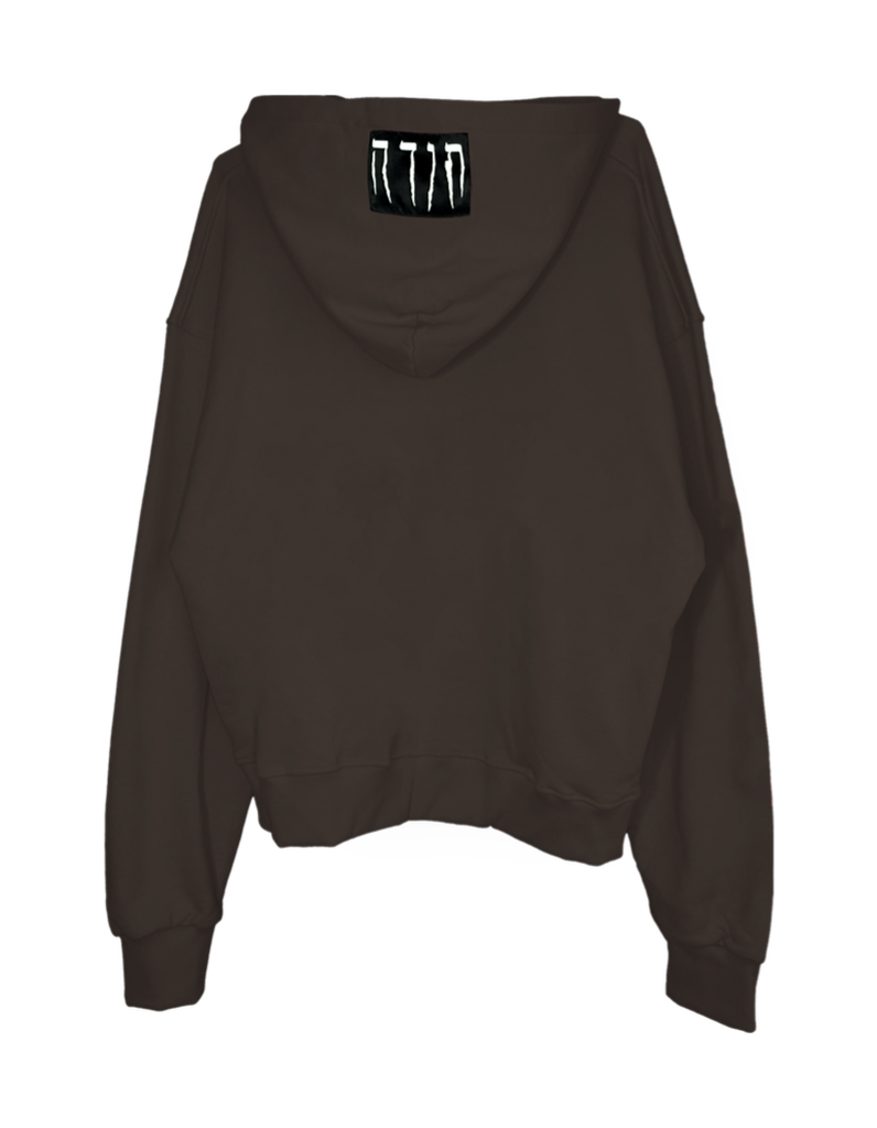 TODA BROWN OVERSIZED HOODIE