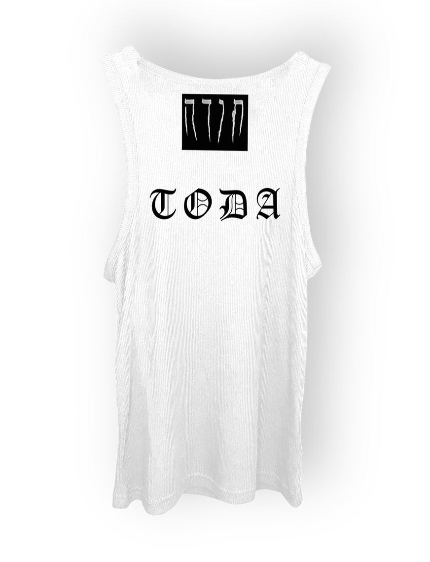 MENS TATTOO WHITE TANK TOP