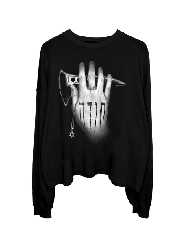 MY HEROES WHERE HATED TOO CROPPED-LONGSLEEVE