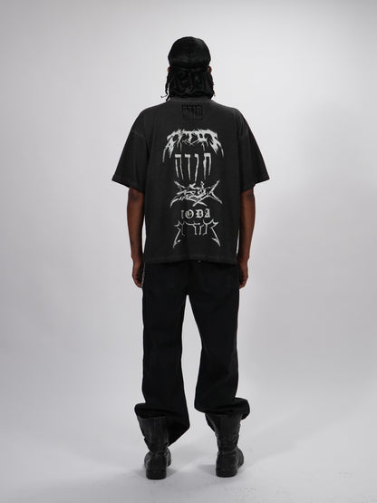 GRAFFITI-LOGOS OVERSIZED T-SHIRT