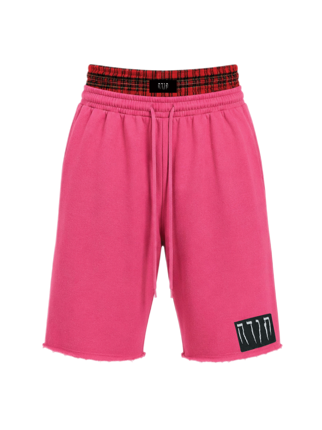 PINK BOXER SWEATPANTS SHORTS