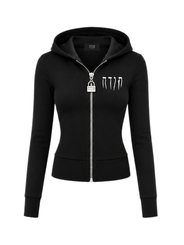 BLACK MICRO HOODIE