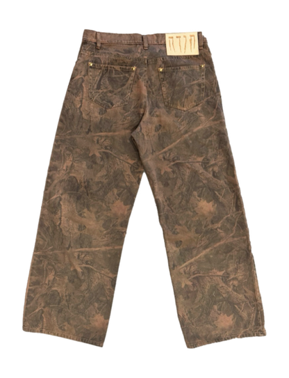 TODA TREE CAMO BAGGY JEANS