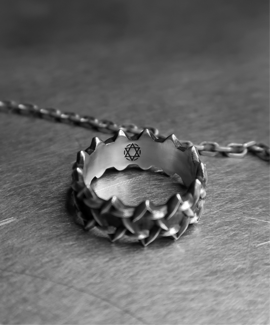 STERLING SILVER TODA DAVID STAR RING