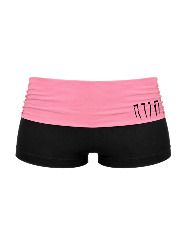 PINK FOLD-OVER SHORTS