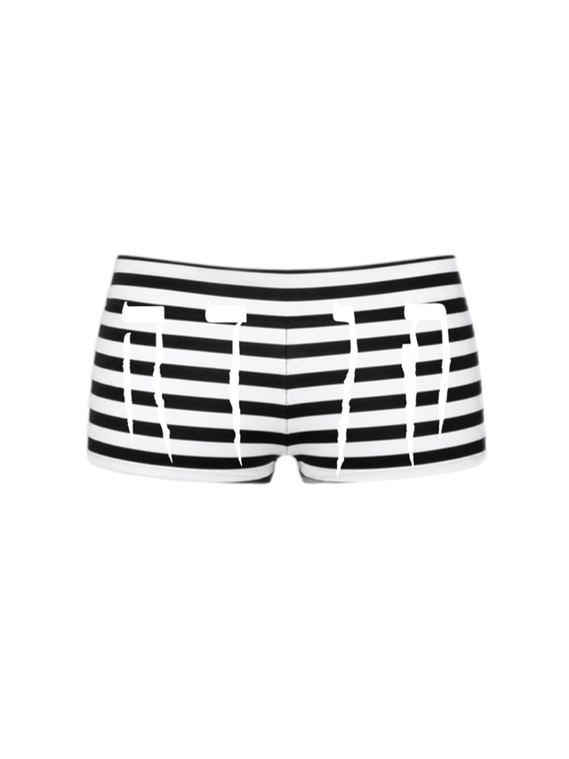 TODA STRIPED MICRO SHORTS