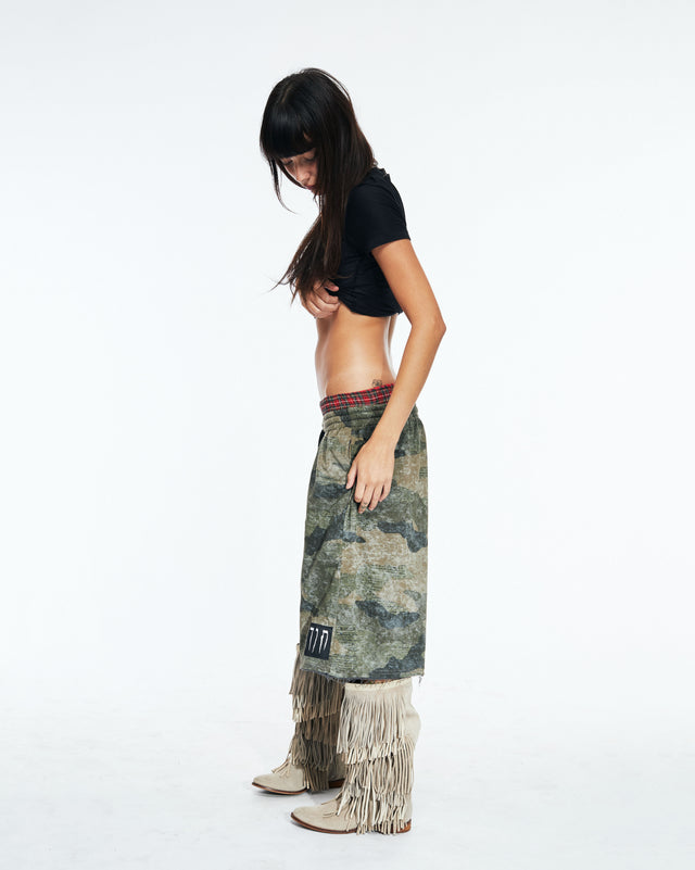 CAMO BOXER SWEATPANTS SHORTS