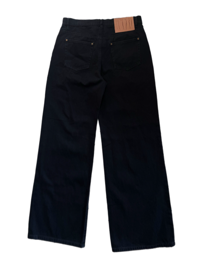 BLACK HAND PAINTED JEANS