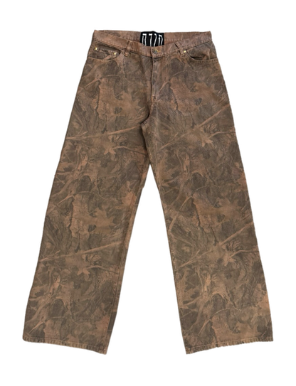 TODA TREE CAMO BAGGY JEANS