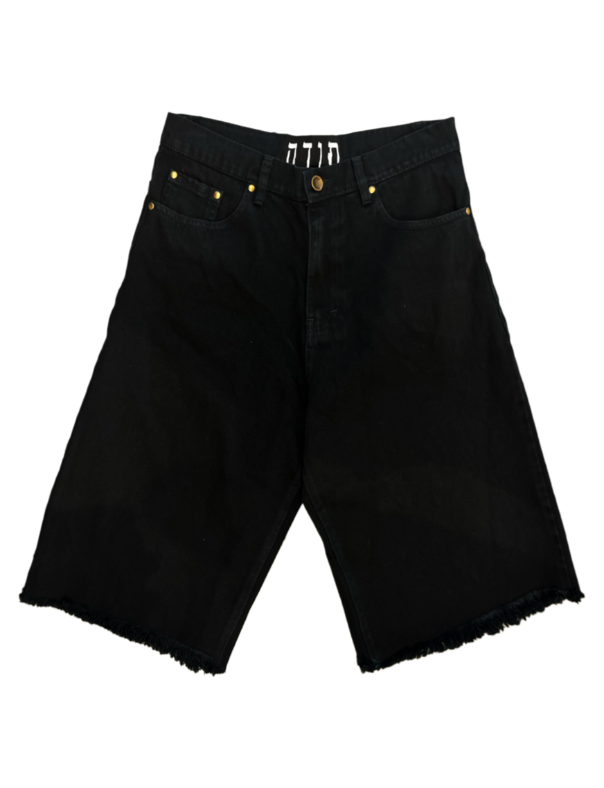 TODA BLACKED OUT BAGGY JORTS