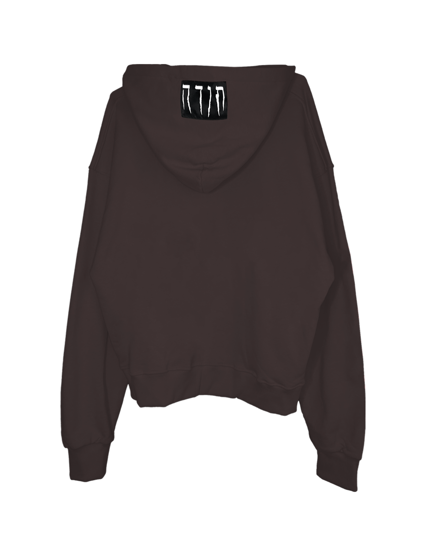 TODA BROWN OVERSIZED HOODIE