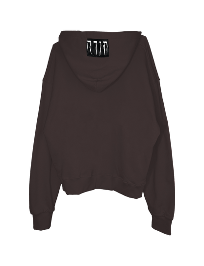 TODA BROWN OVERSIZED HOODIE