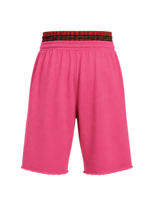PINK BOXER SWEATPANTS SHORTS