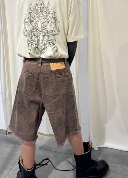 TODA TREE CAMO BAGGY JORTS