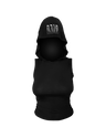 HOODED SLEEVE-LESS BLACK TOP