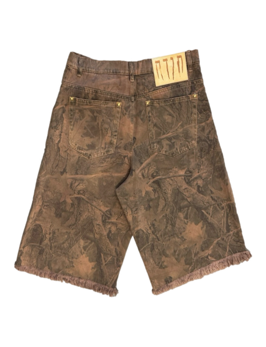 TODA TREE CAMO BAGGY JORTS