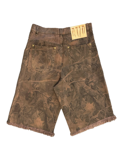 TODA TREE CAMO BAGGY JORTS