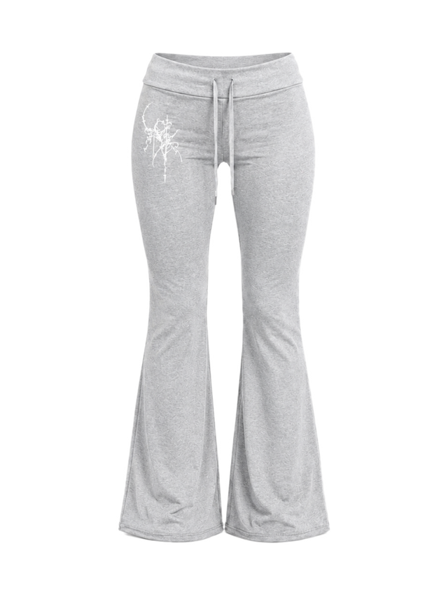 GREY LOW RISE SWEATPANTS