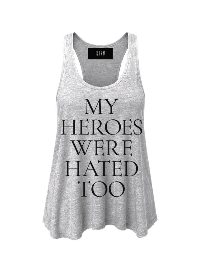GREY RACERBACK TANK TOP
