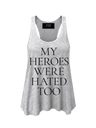 GREY RACERBACK TANK TOP