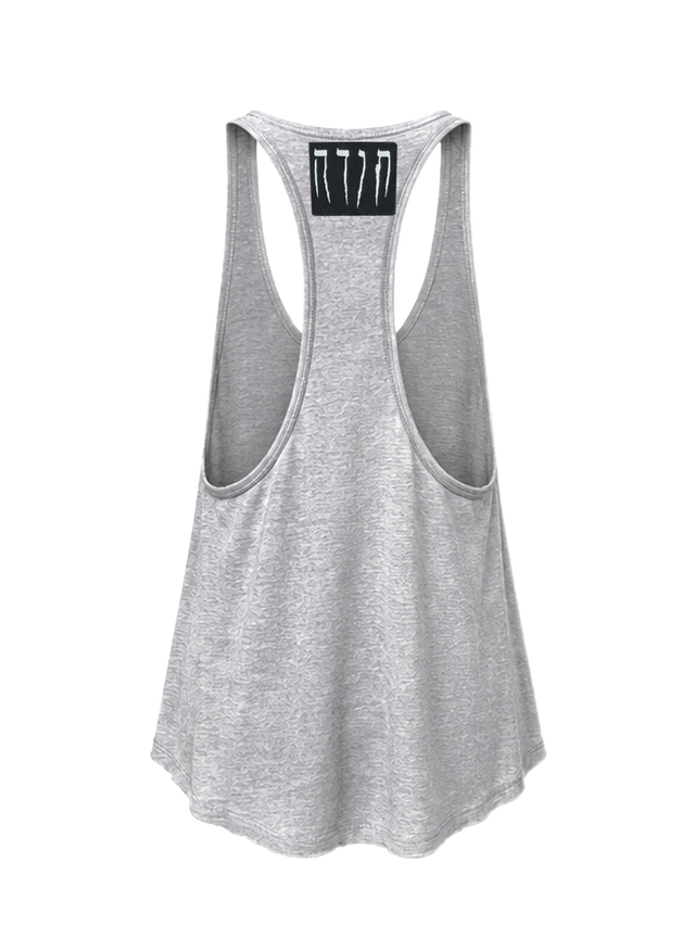 GREY RACERBACK TANK TOP