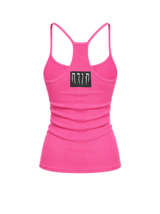 HOT PINK RACER TANK