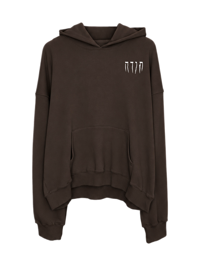 TODA CLASSIC BROWN OVERSIZED HOODIE