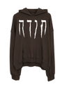 BROWN OVERSIZED HOODIE THANK YOU