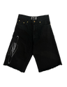 TODA BLACKED OUT BAGGY JORTS