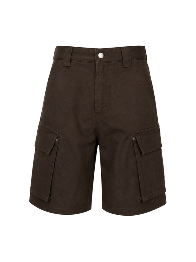 BROWN BAGGY CARGO SHORTS