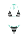 MINT STRIPE BIKINI TOP