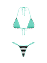 MINT STRIPE BIKINI BOTTOMS