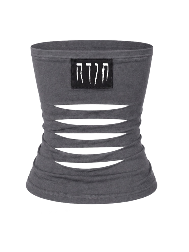 FOI GREY SCARRED STRAPLESS
