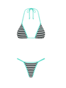MINT STRIPE BIKINI SET