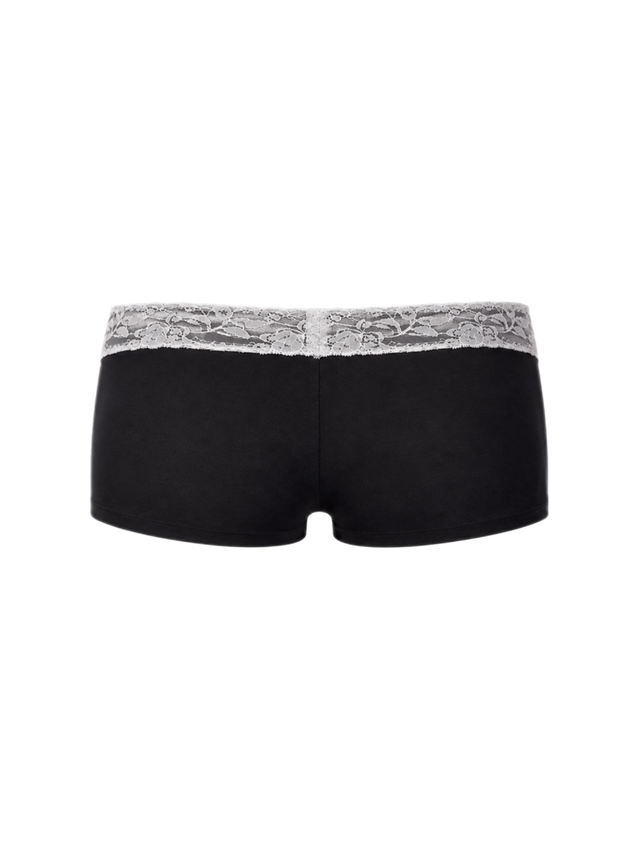 LACE BLACK MICRO SHORTS