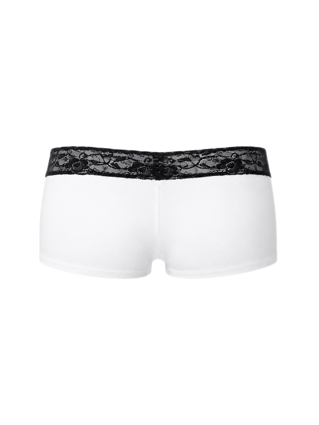 LACE WHITE MICRO SHORTS