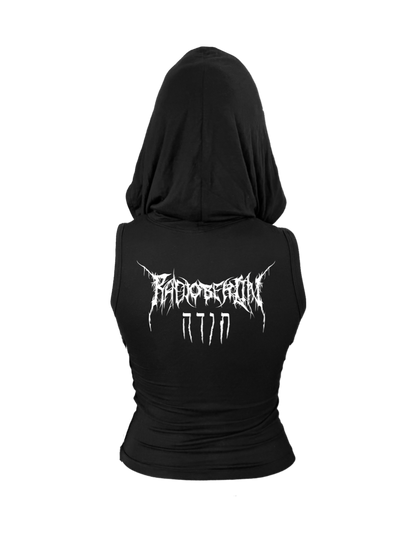 TODA X RADIO BERLIN HOODED SLEEVE-LESS TOP